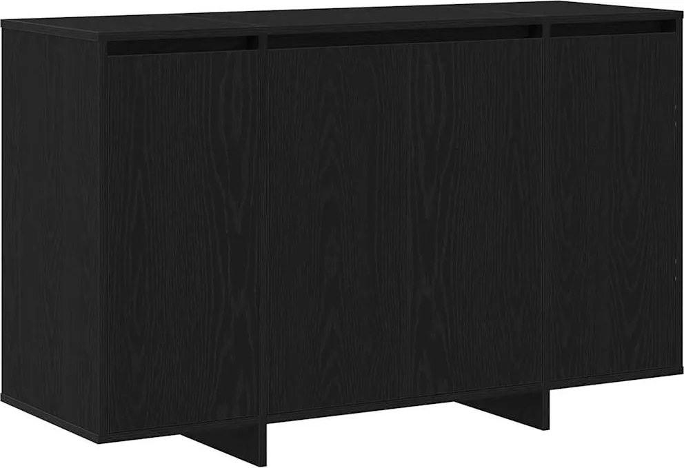vidaXL Bufet Stejar negru 120 x 41 x 75 cm Lemn compozit