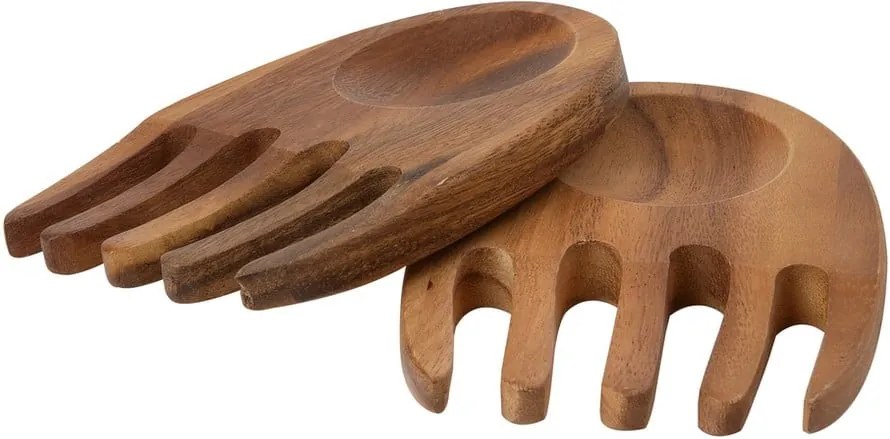 Ustensile din lemn de salcâm pentru salată T&G Woodware Tuscany