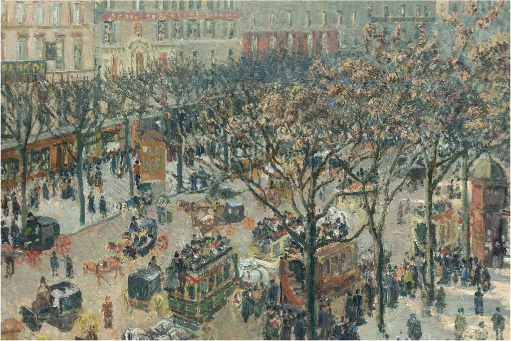 Tablou - Camille Pissarro, Boulevard des Italiens, Morning, Sunlight, reproducere (90x60 cm)