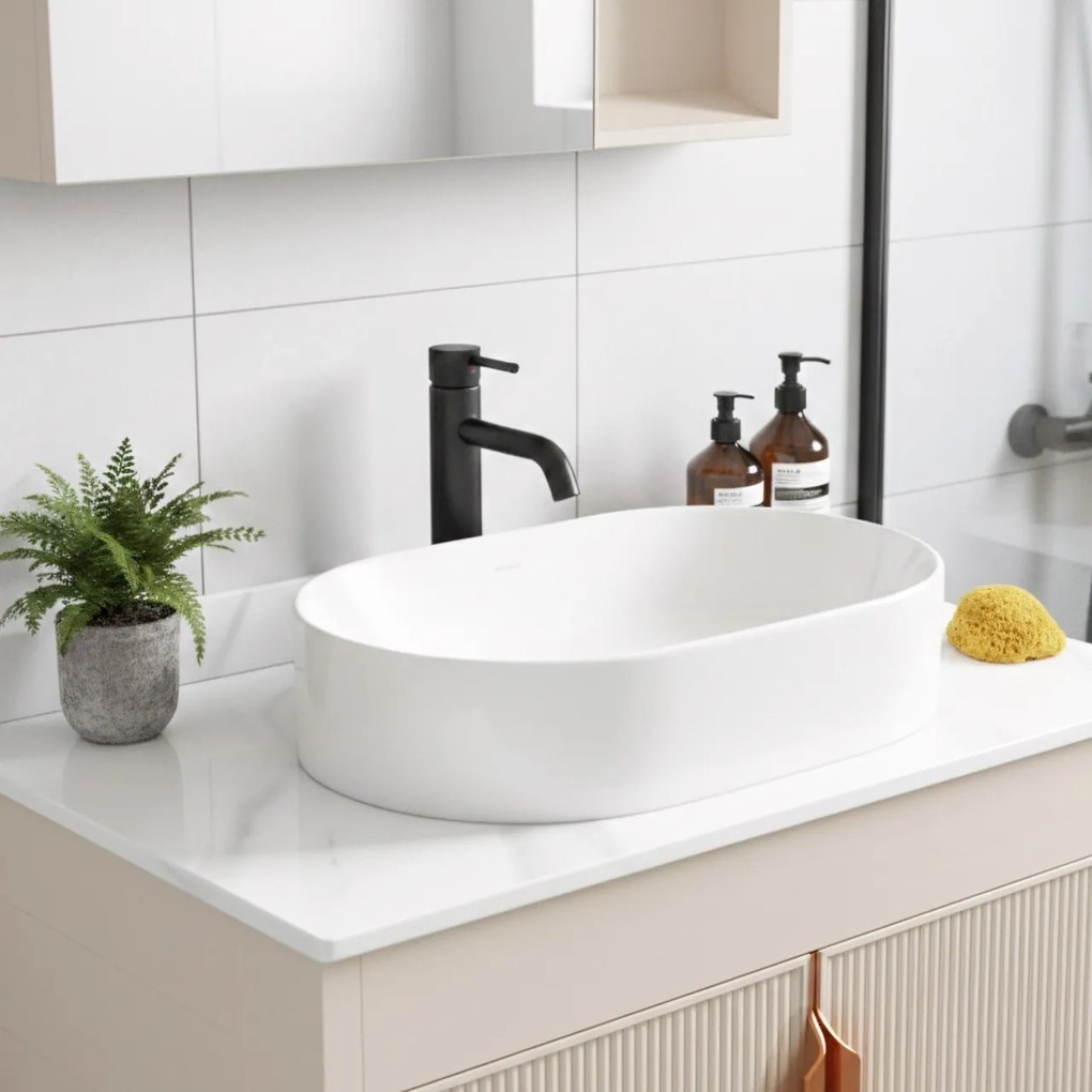 Set de mobilier de baie cu blat Modo 60cm Beige