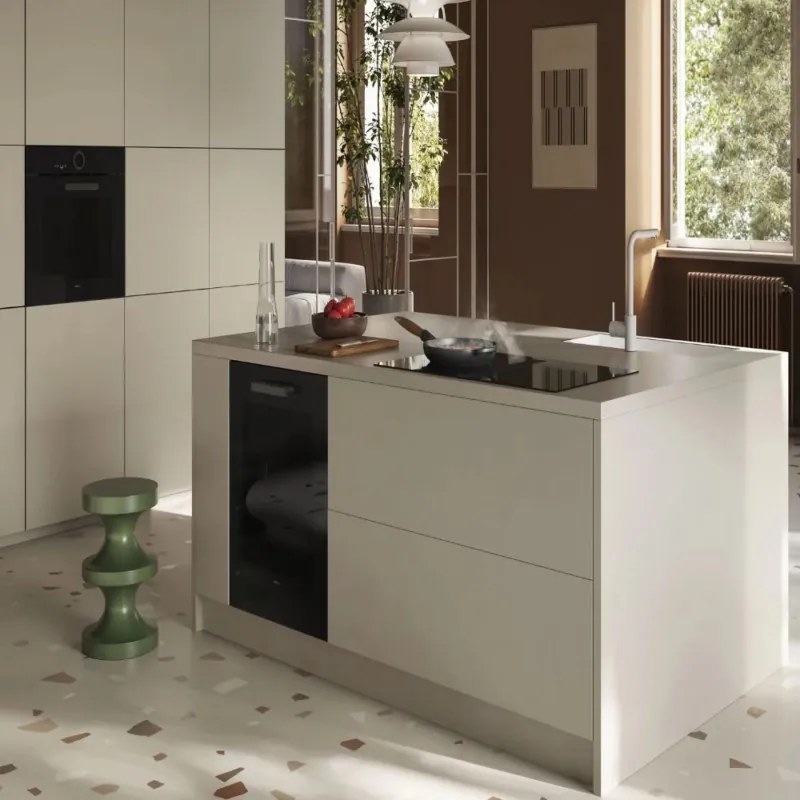 Plitа vitroceramica incorporabila cu sistem de aspirare Elica NikolaTesla Velvet BL/A/72, 7,2 kW, Capacitate de aspirare 620 m³/h, Autocapture, Comfort Silence, Bridge Zone, Stop&Go, Negru