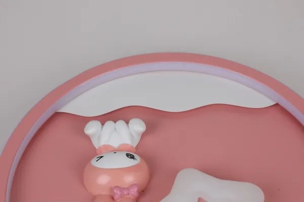 Brilagi - Lampă de plafon LED pentru copii BUNNY, 83W, 230V, 3000–6000K, reglabilă, cu telecomandă