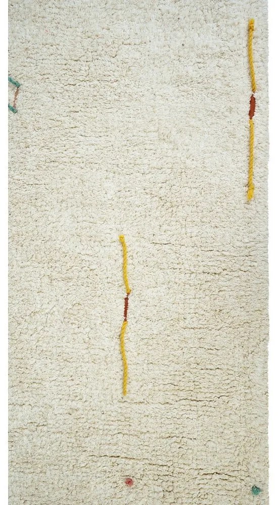 Covor de joacă pentru copii crem din bumbac 120x160 cm Wildflowers – Lorena Canals