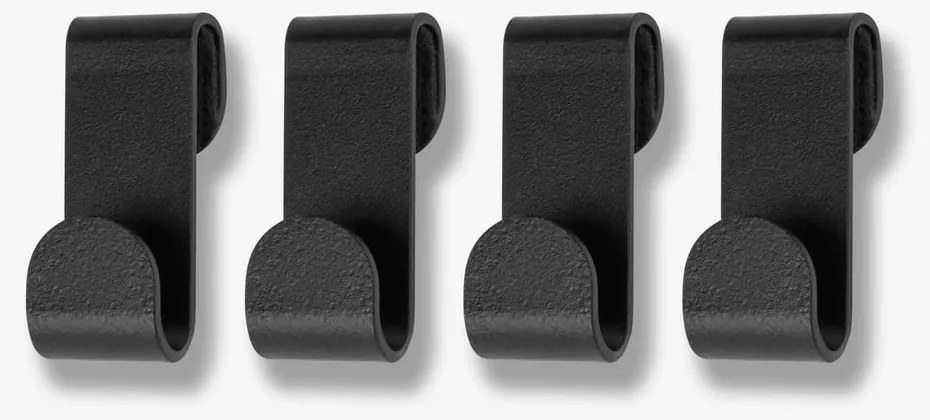 Cârlige de perete negre din oțel 4 buc. Carry – Mette Ditmer Denmark