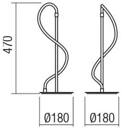 Lampă LED dimabilă de masă Redo 01-2529 CORRAL LED/12W/230V auriu