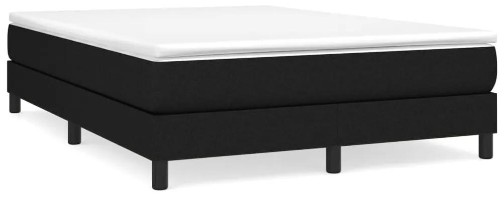 3120510 vidaXL Cadru de pat, negru, 140x190 cm, material textil