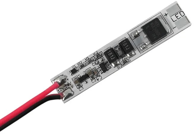 Intrerupator GLAX cu senzor ON/OFF si cablu L= 2000 mm pentru banda LED, AE-WLPR-60P2