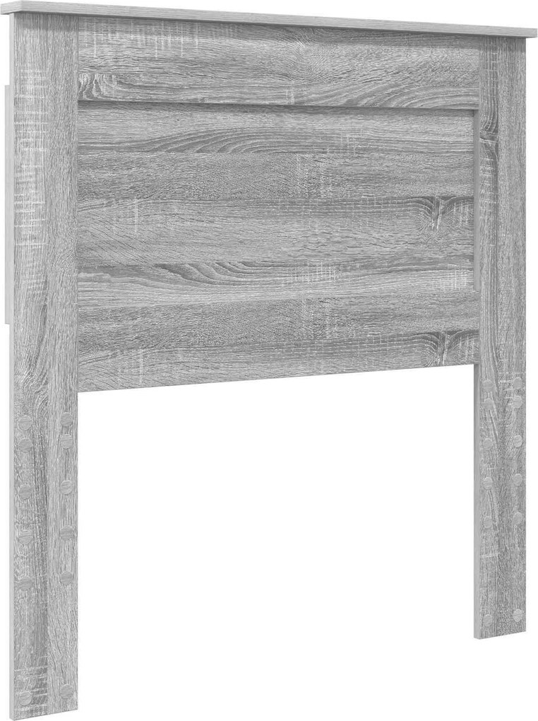 vidaXL Tăblie cap cu headboard Gri Sonoma 75 cm Lemn compozit