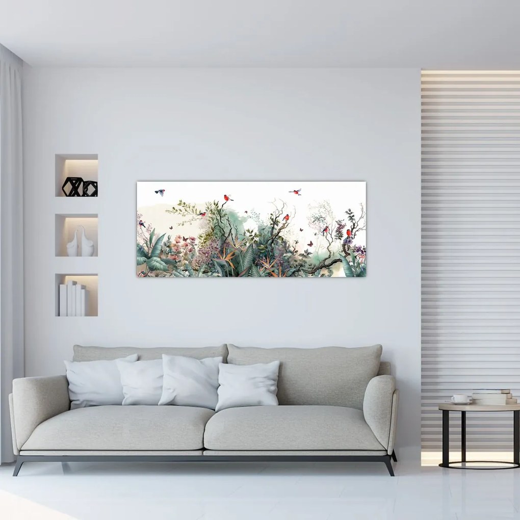 Tablou - Peisaj natural, acvariu (120x50 cm)