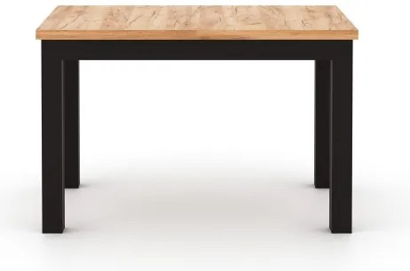 Masă extensibilă DOO, stejar Artisan / negru