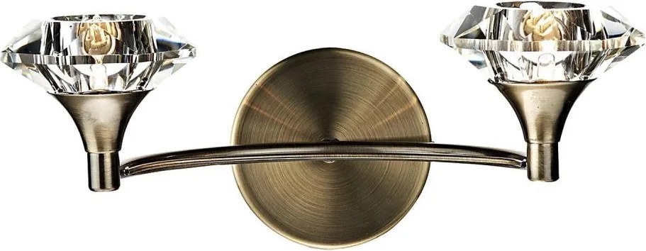Där Lighting LUT0975 - Lampă de perete LUTHER 2xG9/40W/230V alamă