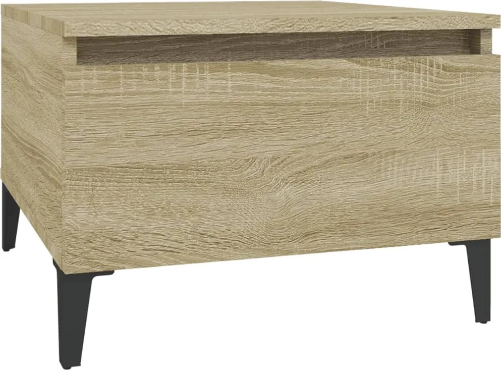 vidaXL Masă laterală, stejar sonoma, 50x46x35 cm, lemn compozit