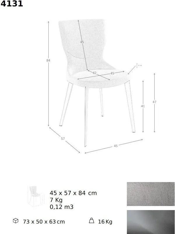 Scaun deosebit design LUX Light grey