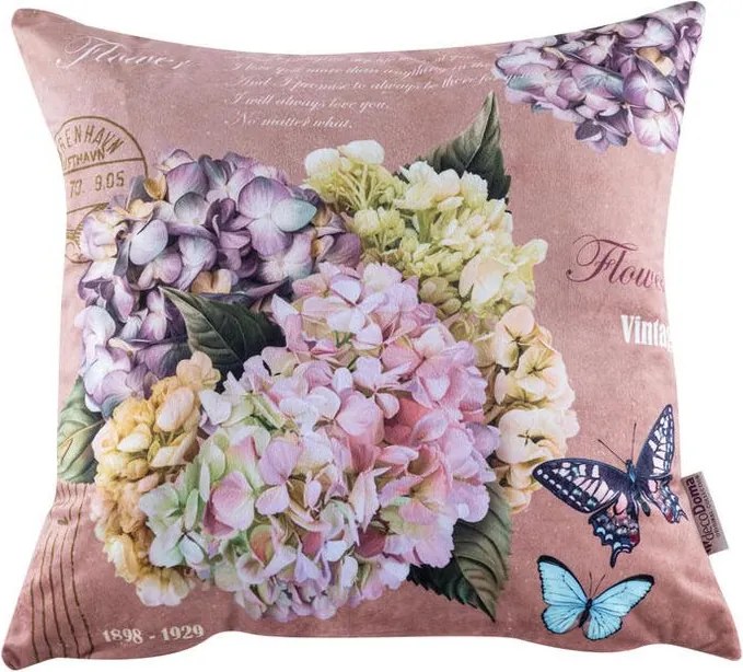 decoDoma Set de 3 feţe pernuţe HORTENSII, 45 x 45 cm