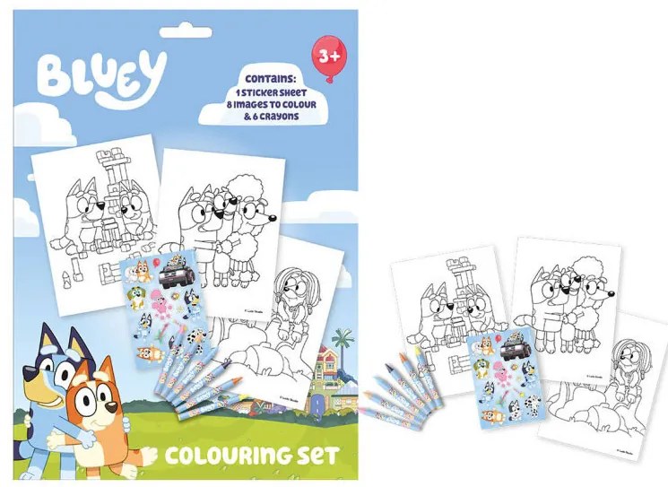 Bluey Life set de colorat