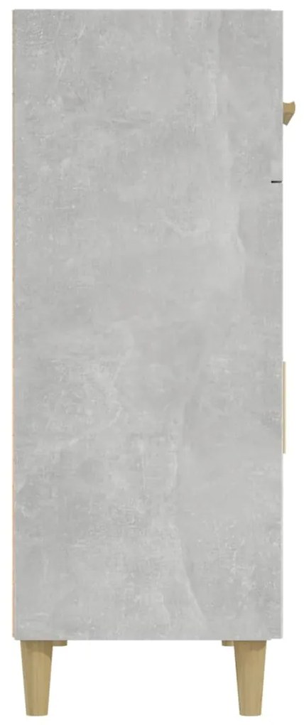 Masuta de cafea, gri beton, 69,5x34x89 cm, lemn prelucrat 1, Gri beton