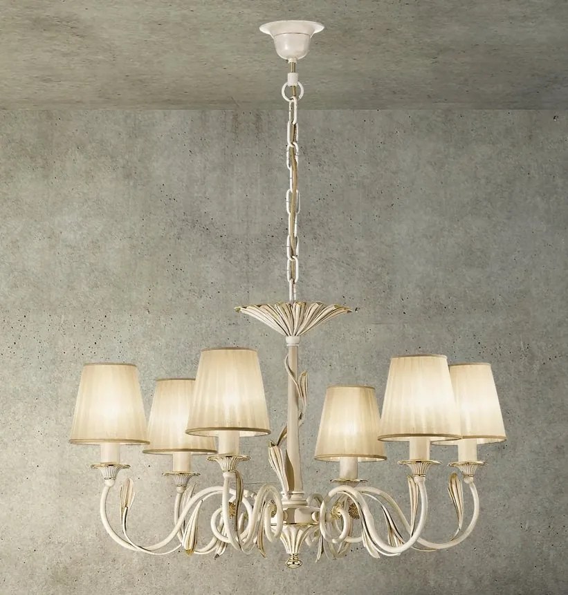 Candelabru 6 brate LUX realizat manual Greta