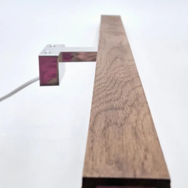 Aplică LED pentru oglindă Brilagi WOODY MIRROR LED/15W/230V IP44 stejar/crom