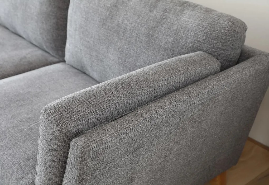 Supermobel Set canapea în formă de SKD 978, 260x85x162, gri întuneric, stânga