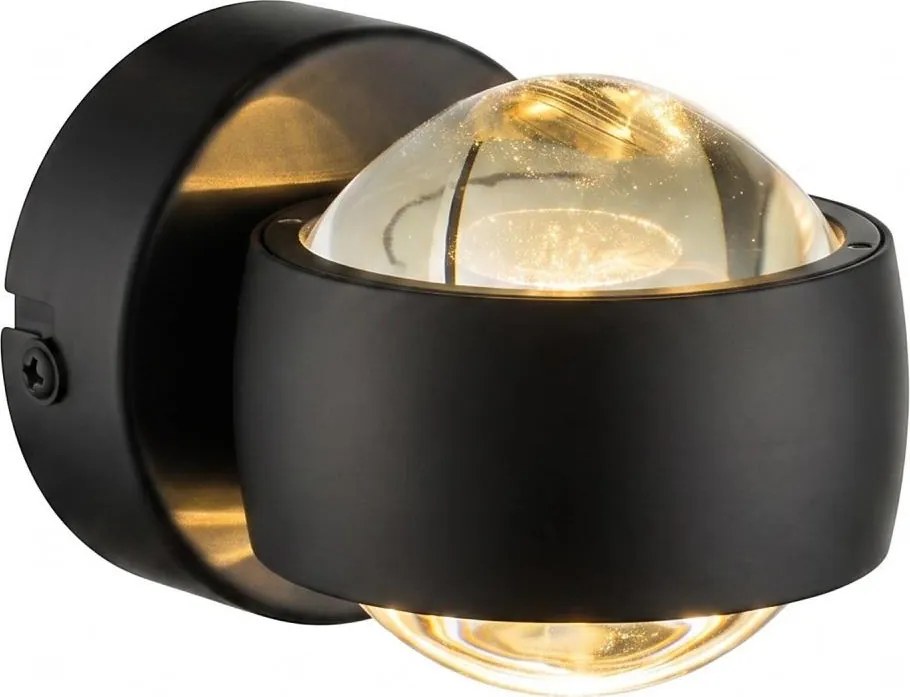 Globo 78290B - Aplică de perete LED RANDI LED/7W/230V 3000K neagră