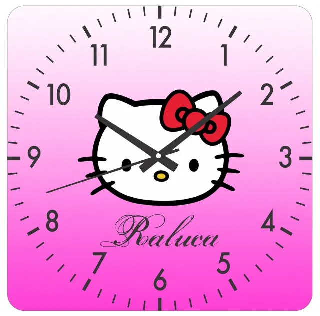 Ceas de perete Hello Kitty