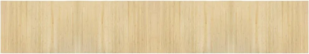 vidaXL Covor dreptunghiular, natural deschis, 70x400 cm, bambus