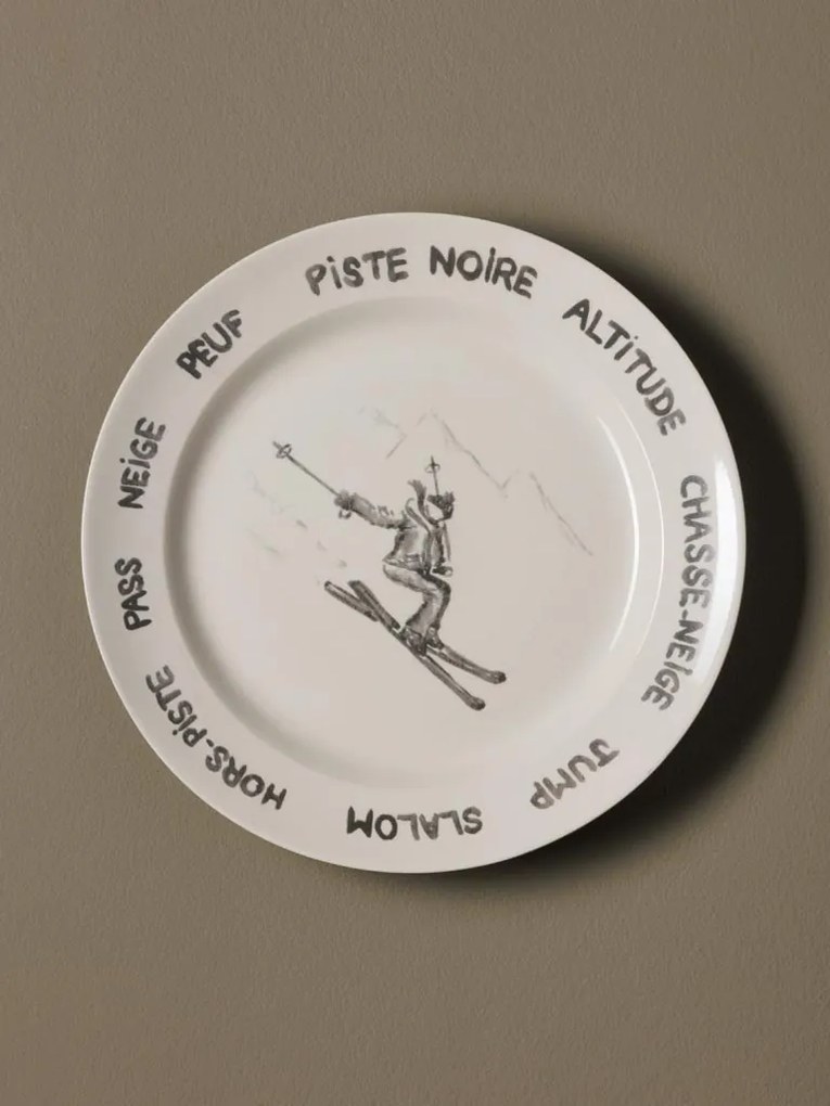 Set 4 farfurii din ceramica, D25.5 cm, Lapique