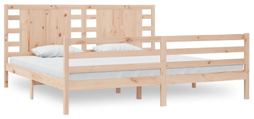 3104303 vidaXL Cadru de pat, 200x200 cm, lemn masiv de pin