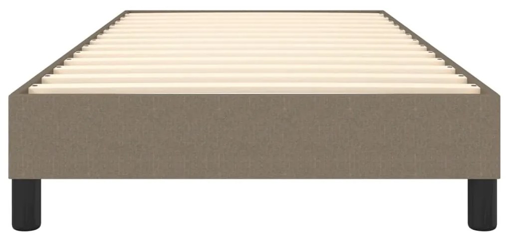 Cadru de pat box spring, gri taupe, 90x200 cm, textil Gri taupe, 25 cm, 90 x 200 cm