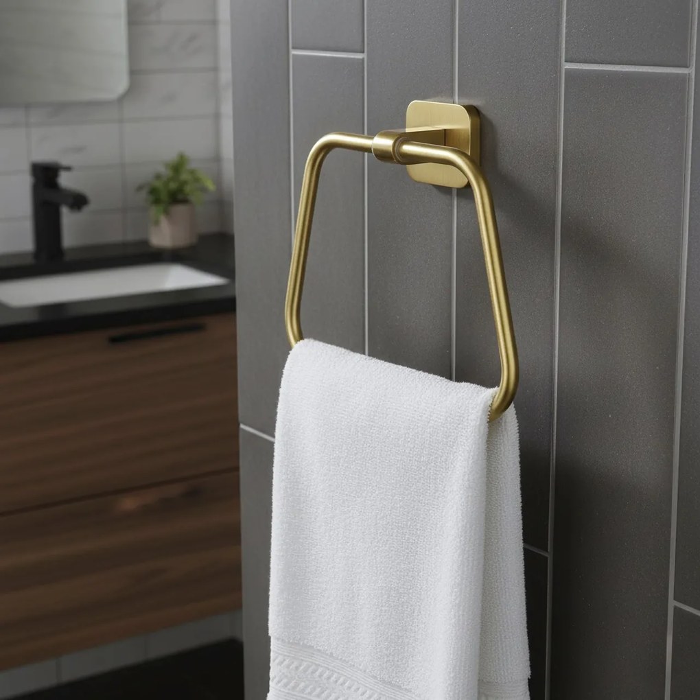 Cuier de baie 5910 Nico Brush Gold