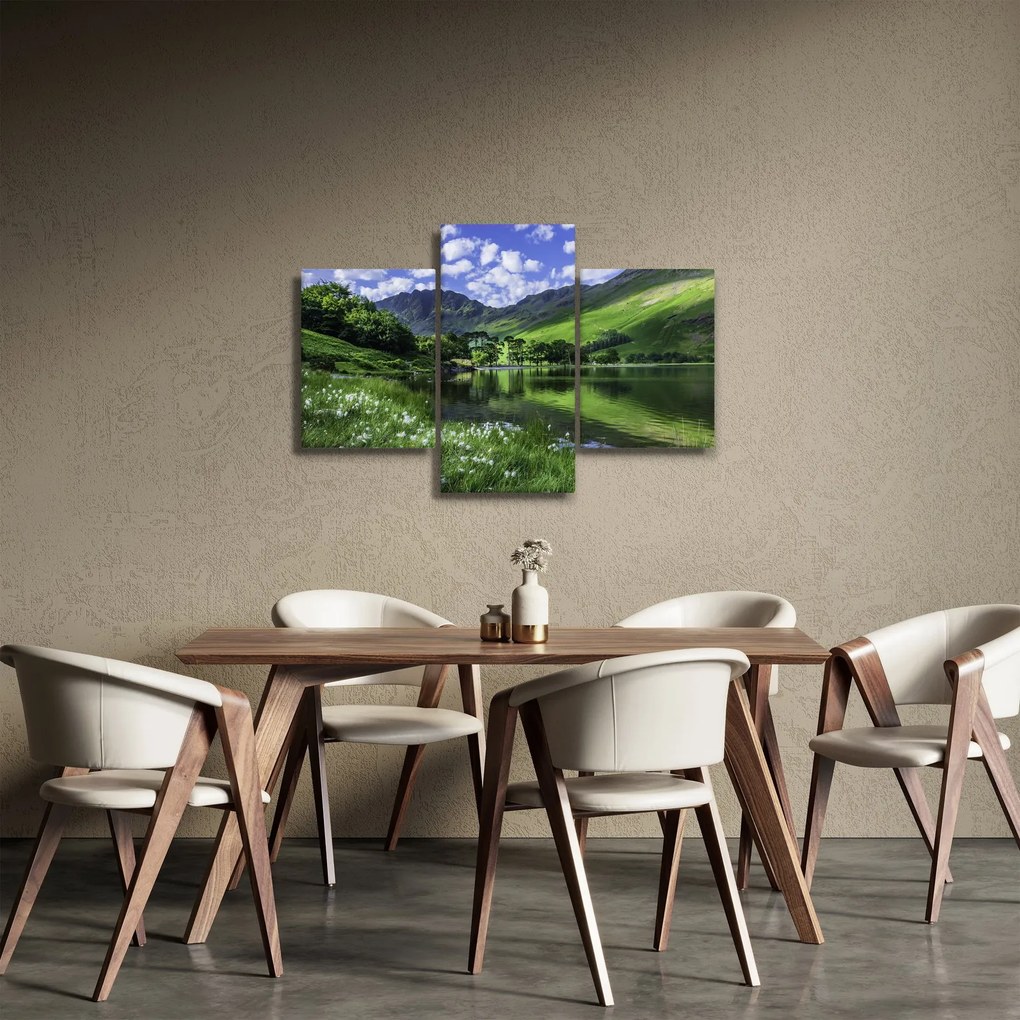 Tablou - Peisaj cu un lac (90x60 cm)