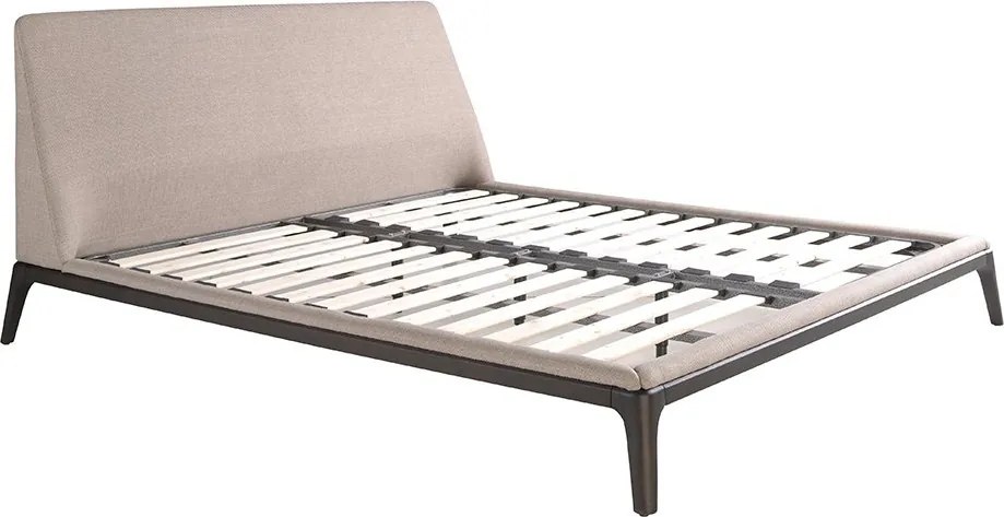 Pat dublu tapitat design LUX Grey 180x200cm