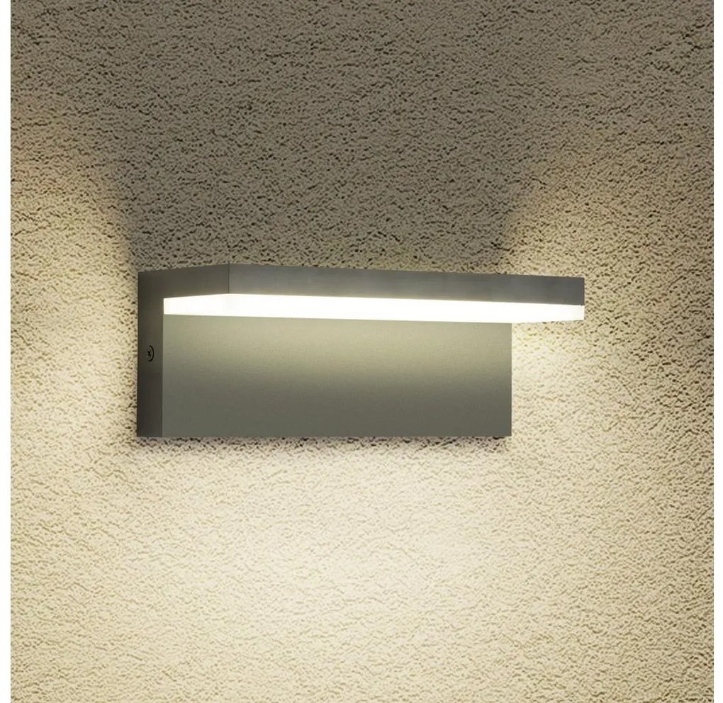 Brilagi - Aplică de perete LED TESSI LED/10W/230V antracit IP54