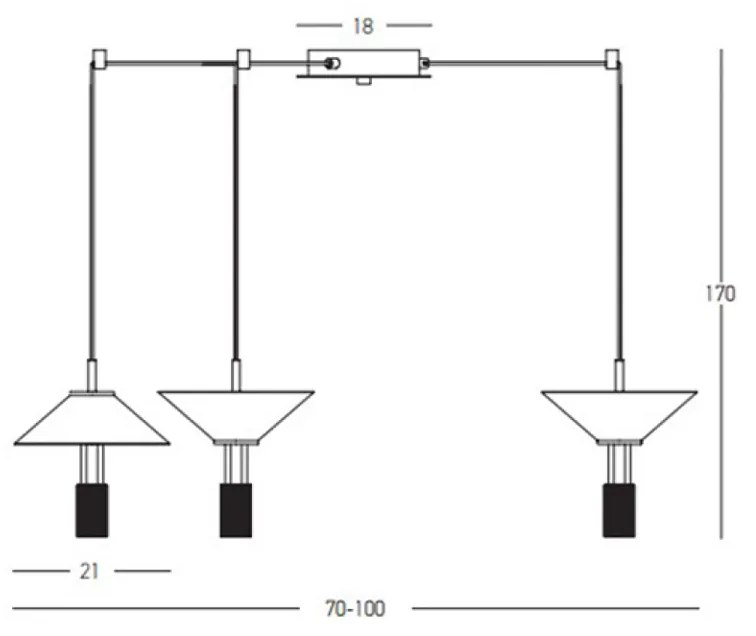 Suspensie  23200 Zambelis LED, Negru, Grecia