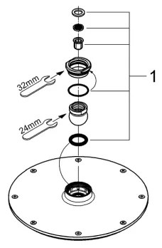 GROHE 28368000 - Cap de duș RAINSHOWER COSMOPOLITAN Ø 210 mm, crom lucios