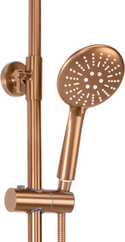 Coloana de dus cu termostat REA Lungo Copper Brush