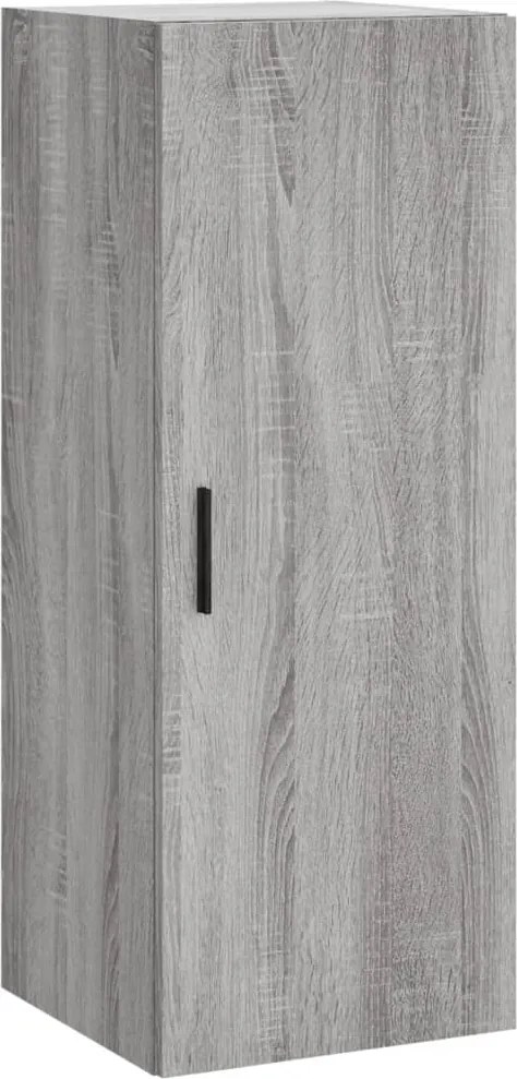 vidaXL Dulap montat pe perete, gri sonoma, 34,5x34x90 cm
