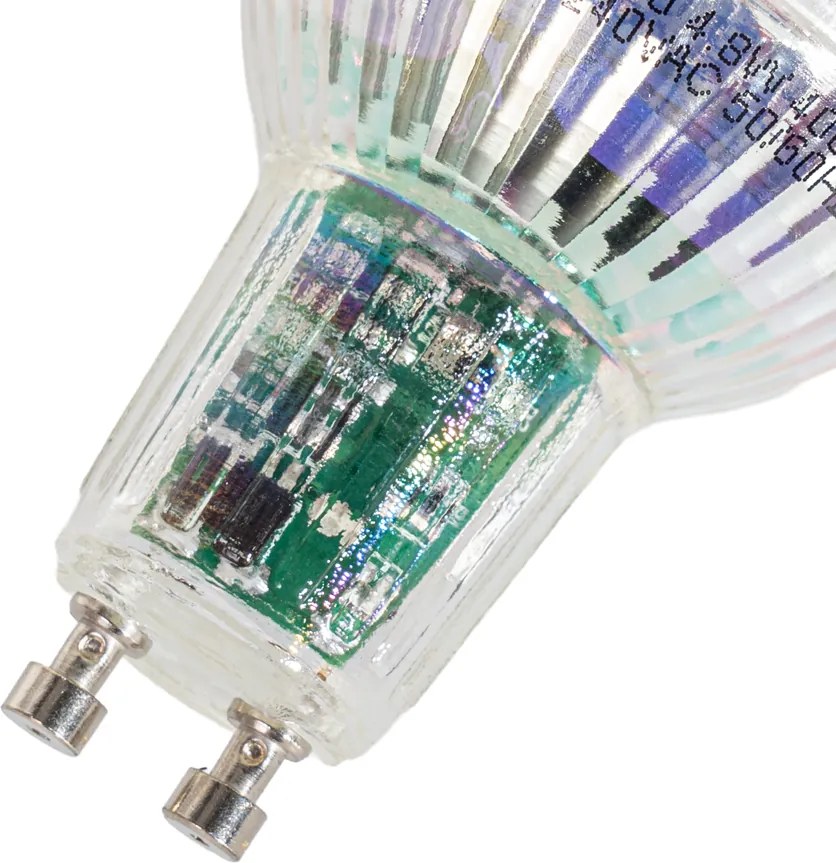 Set de 5 becuri LED inteligente GU10 50mm clare 4.8W 400 lm 1800-6500K