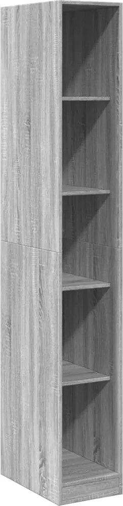 vidaXL Șifonier, gri sonoma, 30x50x200, lemn prelucrat