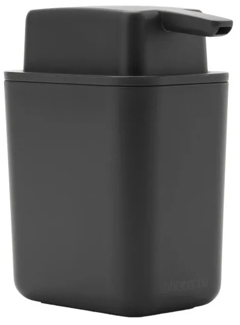 Dozator pentru sapun lichid Brabantia SinkSide 1003313, 250 ml, Curatare usoara, Baza de cauciuc, Gri inchis