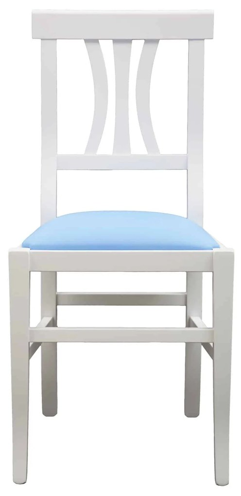 SCAUN LEMN TAPITAT - BLEU
