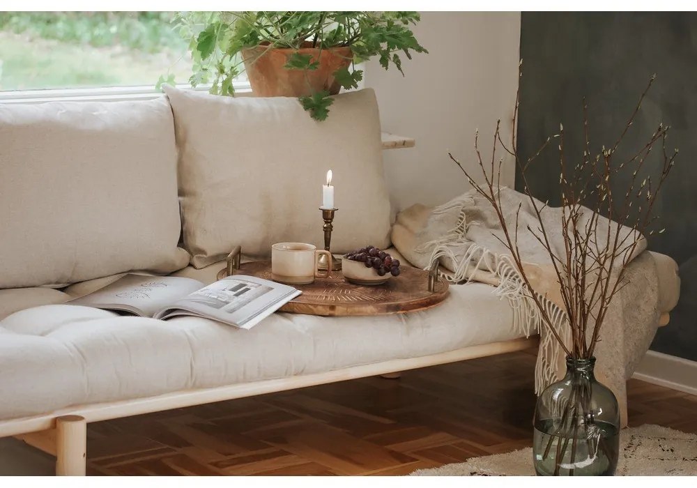 Canapea albă 200 cm Pace - Karup Design