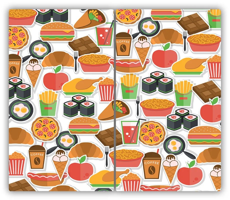 Tocator din sticla Fast food