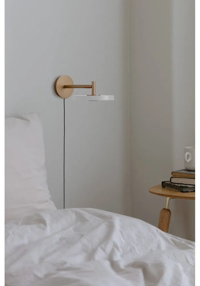 Aplică de perete crem LED cu intensitate reglabilă ø 15 cm Asteria Wall Short – UMAGE