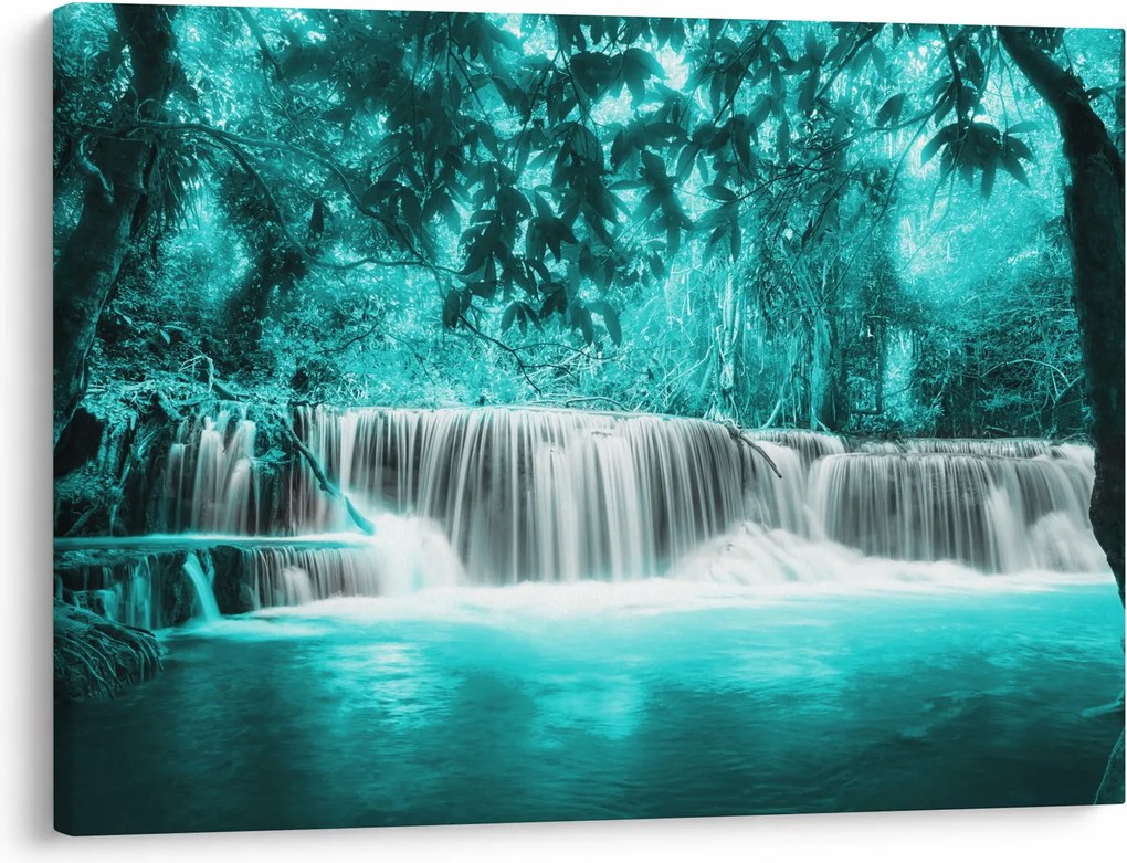 Tablou - Cascada albastră (70x50 cm)
