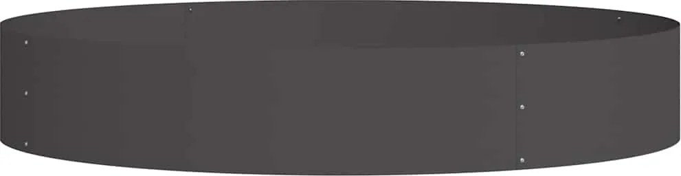 vidaXL Inele pentru vaze Negru 120 x 120 x 20 cm Oțel laminat la rece