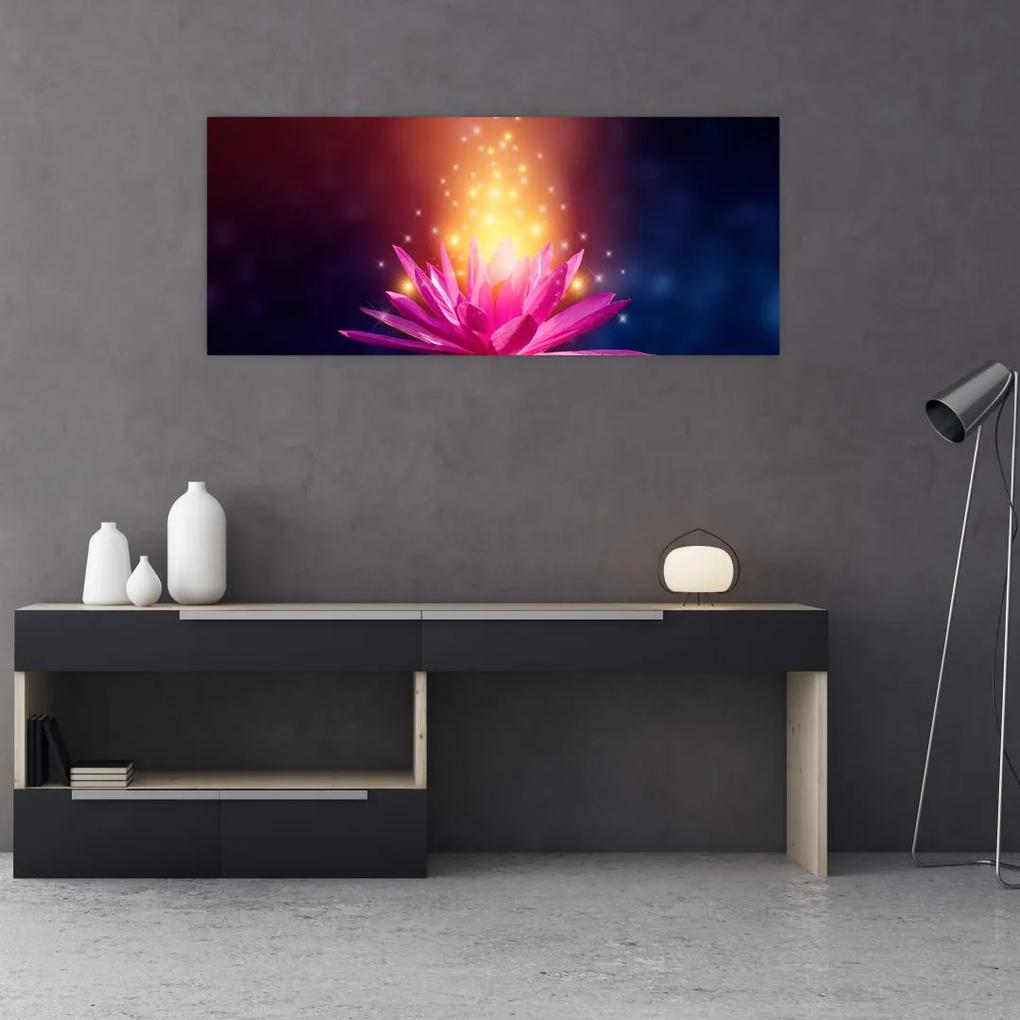 Tablou cu lotus pe apă (120x50 cm), în 40 de alte dimensiuni noi