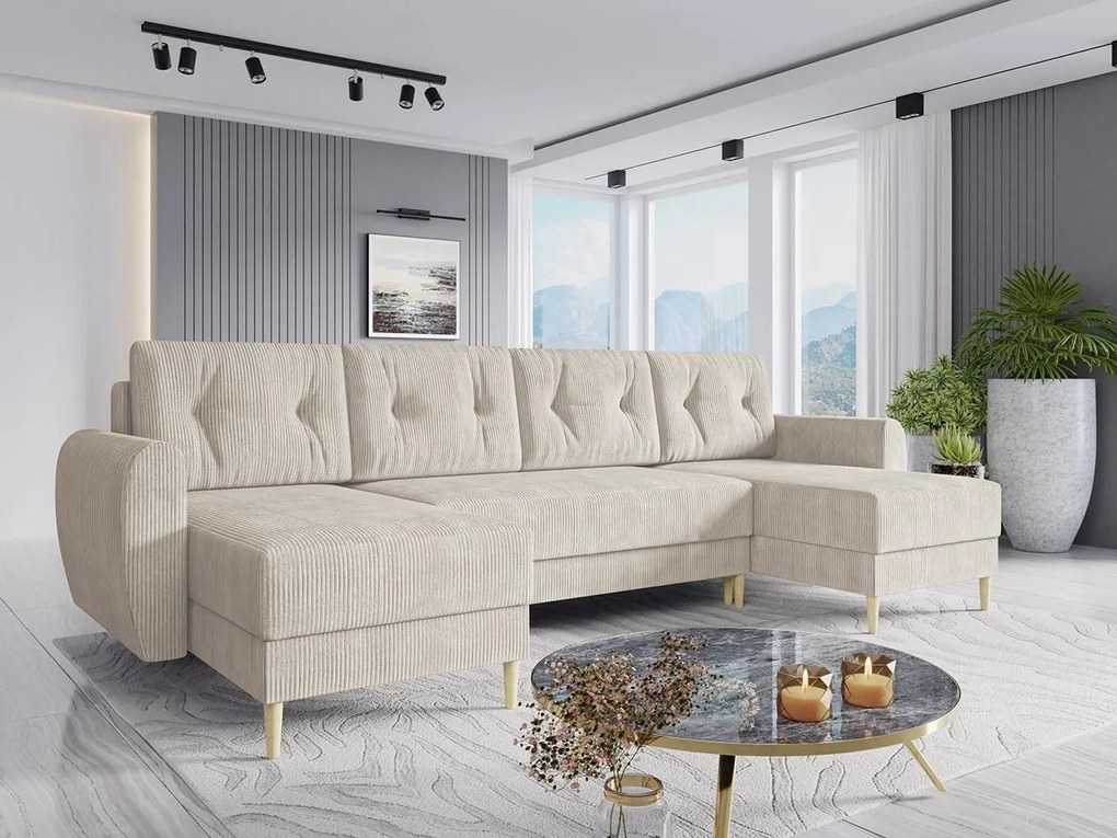 Colțar în formă de U Keklat U S (crem + Negru) (cu sp. depozitare). Promo -17%. 1104914