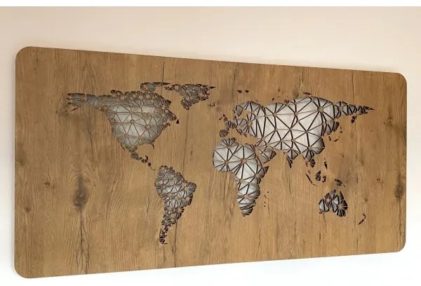 Aplică LED decorativă de perete Li-Go 4457/A/4 - LED/10W/5V 30000 mAh 120x60 cm stejar