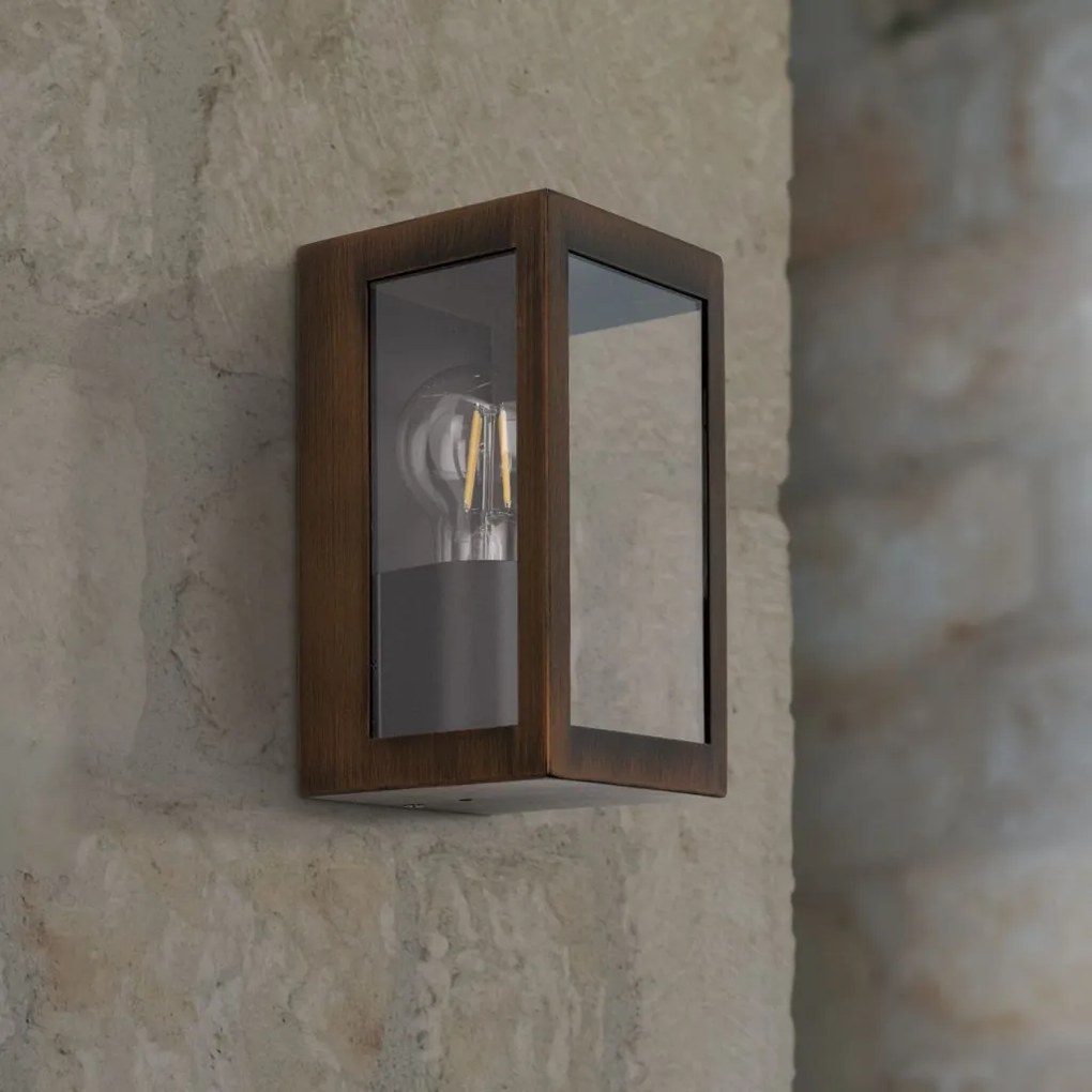 Aplica de exterior stil contemporan IP44 LUMINA rustic/negru
